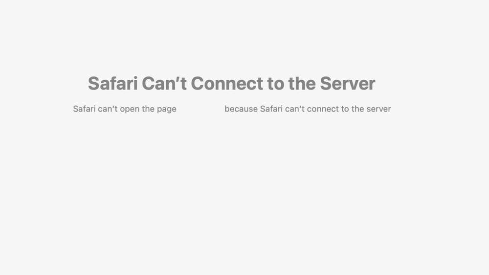 Why does my computer say "This site can't be reached"?